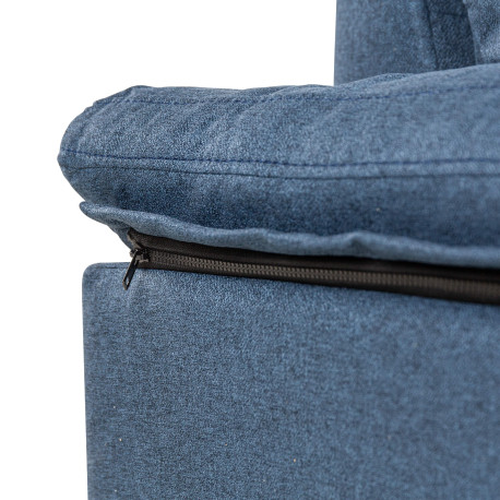 Sofá chaise lounge reversível ESMERALDA - azul Sofá chaise lounge reversível ESMERALDA - azul