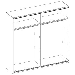 Roupeiro PULS 4 - Closet with Running Doors