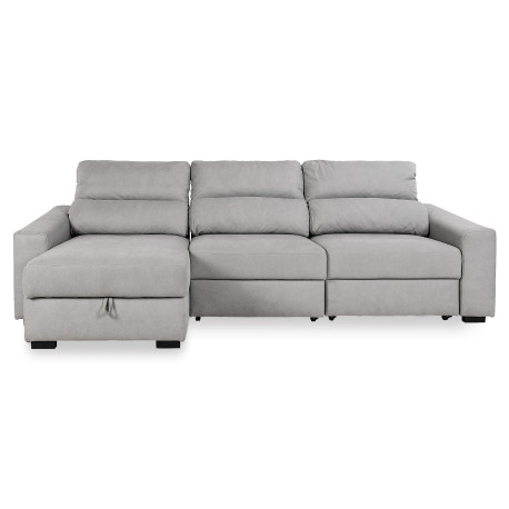 ALABAMA Reversible Chaise Longue Sofa with Bed and Storage - Sofas with Chaise Longue