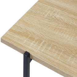 Mesa de centro alta LOKA - carvalho e preto