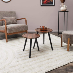 Conjunto de mesas de apoio ACACIA redondas - Coffee Tables