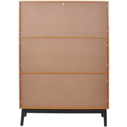 Estante FELIX - carvalho e preto Estante FELIX - carvalho e preto