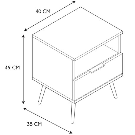 Mesa de cabeceira SVEN