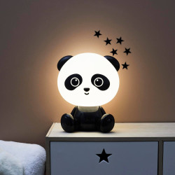 Luz noturna PANDA - branco e preto