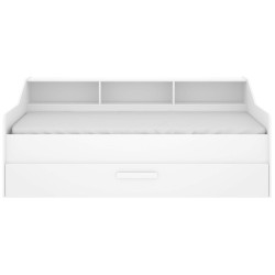 Pack cama de solteiro QUEEN + colchão SPRING ROLLER - branco