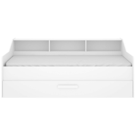 Pack cama de solteiro QUEEN + colchão SPRING ROLLER - branco