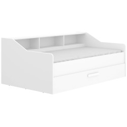 Pack cama de solteiro QUEEN + colchão SPRING ROLLER - branco