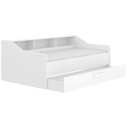 Pack cama de solteiro QUEEN + colchão SPRING ROLLER - branco