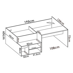 Cama individual ERICK