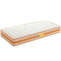 Pack cama individual elevatória PLAY + colchão KIDS - branco