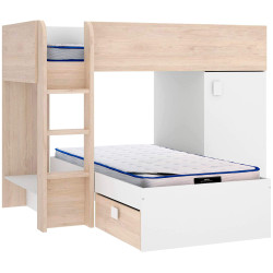 Pack camas sobrepostas THEO + 2 colchões SPRING ROLLER - Bedrooms