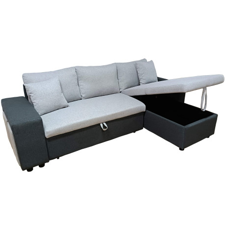 Sofá chaise lounge reversível TOPAZIO com cama e baú - Sofas with Chaise Longue