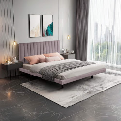 Cama de casal NEMO - taupe