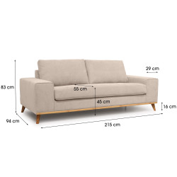 Sofá 3 lugares MATISSE - 3 Seater Sofas Sofá 3 lugares MATISSE - 3 Seater Sofas