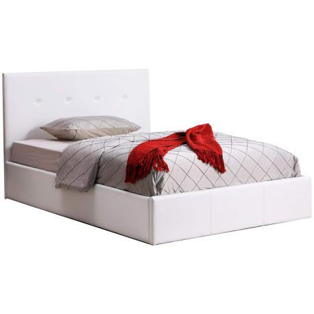 Pack cama de casal BETTY II + colchão NEW PALACIO - branco