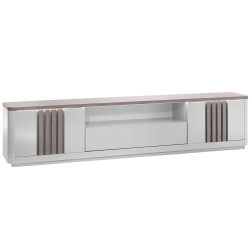 Móvel TV PESARO com LED (250cm) - carvalho cinza Móvel TV PESARO com LED (250cm) - carvalho cinza