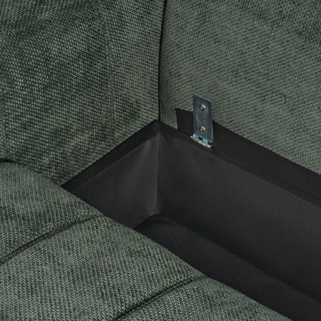Sofá chaise longue reversível MOLLY com cama - verde escuro Sofá chaise longue reversível MOLLY com cama - verde escuro