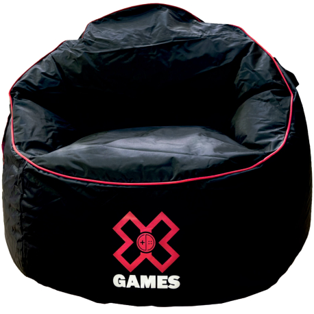 Puff GAMER LOFT - preto e vermelho