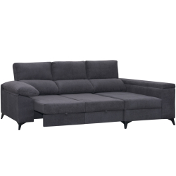 Sofá chaise longue BARON com cama e baú - Sofas with Chaise Longue