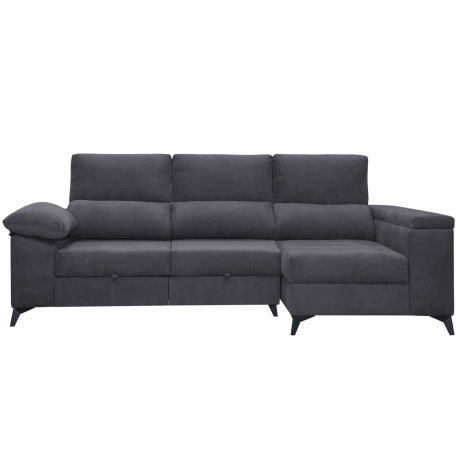 Sofá chaise longue BARON com cama e baú - Sofas with Chaise Longue