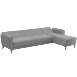 Sofá chaise lounge reversível NIKITA com cama e baú - Sofás de Canto