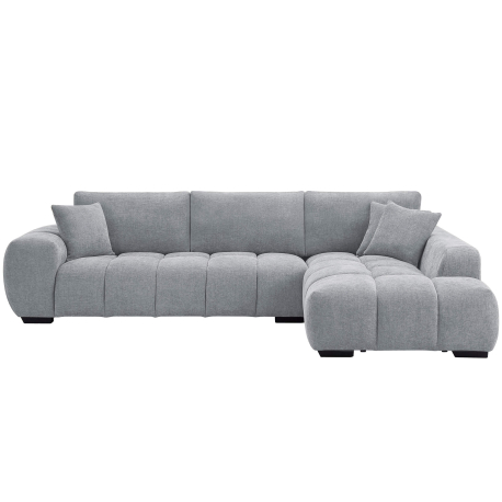 Sofá chaise longue CALIFORNIA - cinzento