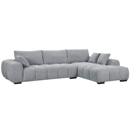 Sofá chaise longue CALIFORNIA - cinzento