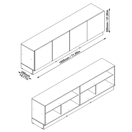 Móvel TV TARANTINO Móvel TV TARANTINO