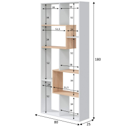 Estante WAKA - dimensões