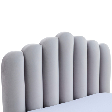 Cama de casal CAMILLA - cinzento