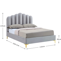 Cama de casal CAMILLA - medidas