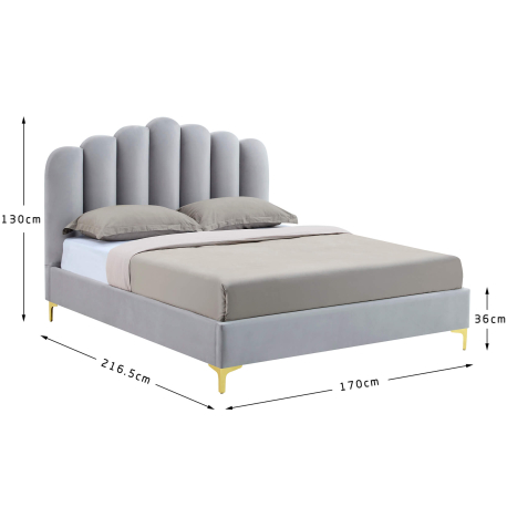 Cama de Casal CAMILLA 140x190cm - Double Beds
