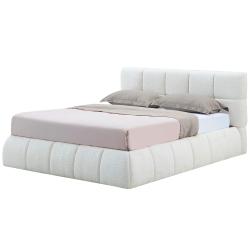 Cama de casal elevatória NEWCASTLE - branco