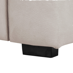 Sofá chaise longue reversível ALABAMA com cama e baú - bege Sofá chaise longue reversível ALABAMA com cama e baú - bege