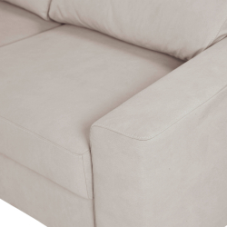 Sofá chaise longue reversível ALABAMA com cama e baú - bege Sofá chaise longue reversível ALABAMA com cama e baú - bege