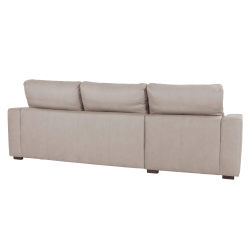 Sofá chaise longue reversível ALABAMA com cama e baú - bege Sofá chaise longue reversível ALABAMA com cama e baú - bege