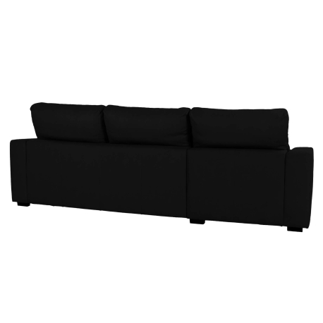 Sofá chaise longue reversível ALABAMA com cama e baú - antracite Sofá chaise longue reversível ALABAMA com cama e baú - antracite