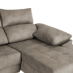 Sofá chaise longue FIRENZE - Pegaso Piedra - Bege