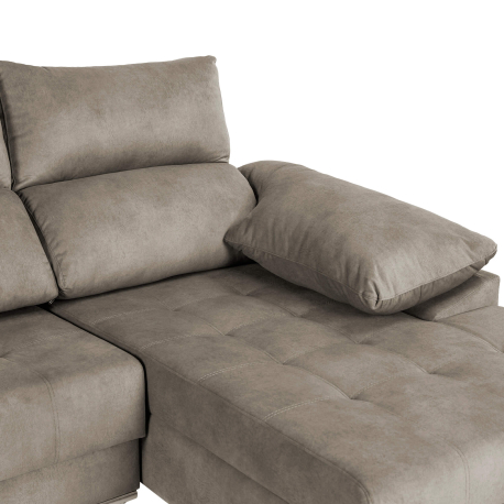 Sofá chaise longue FIRENZE - Pegaso Piedra - Bege