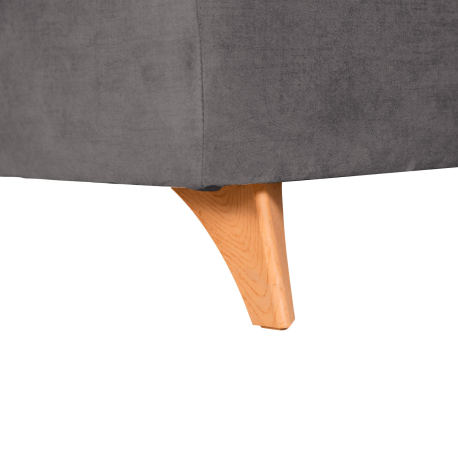 Sofá chaise longue MERIDA com baú - cinzento Sofá chaise longue MERIDA com baú - cinzento