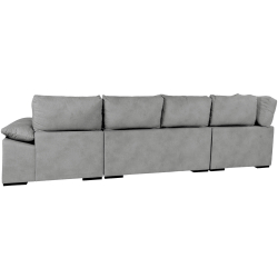 Sofá de canto PARMA com chaise longue e cama - Cinzento - LYLA 8