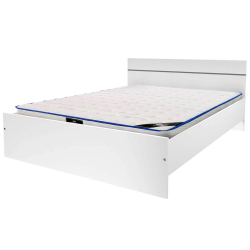 Pack cama de casal CODA + colchão SPRING ROLLER - branco