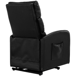 Poltrona reclinável LIFT elétrico com massagem - preto