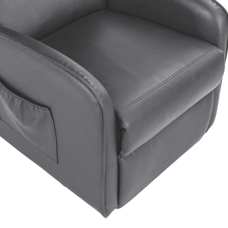 Poltrona reclinável LIFT elétrico com massagem - cinzento