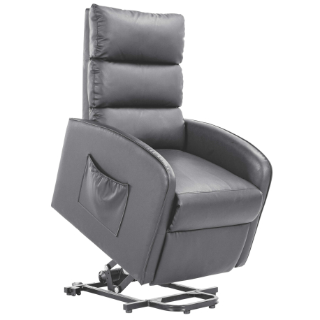 Poltrona reclinável LIFT elétrico com massagem - cinzento