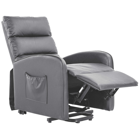 Poltrona reclinável LIFT elétrico com massagem - cinzento