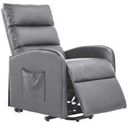 Poltrona reclinável LIFT elétrico com massagem - cinzento