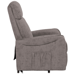 Poltrona reclinável SYRIO relax elétrico com elevação - cinzento Poltrona reclinável SYRIO relax elétrico com elevação - cinzento