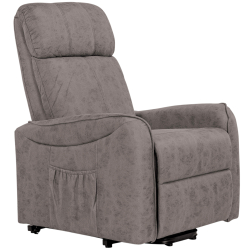 Poltrona reclinável SYRIO relax elétrico com elevação - cinzento Poltrona reclinável SYRIO relax elétrico com elevação - cinzento