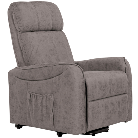 Poltrona reclinável SYRIO relax elétrico com elevação - cinzento Poltrona reclinável SYRIO relax elétrico com elevação - cinzento
